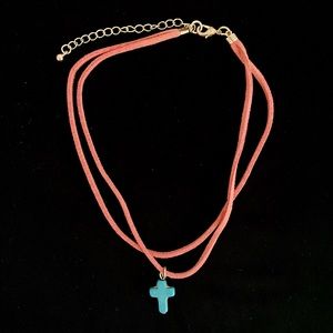 Turquoise Cross Necklace